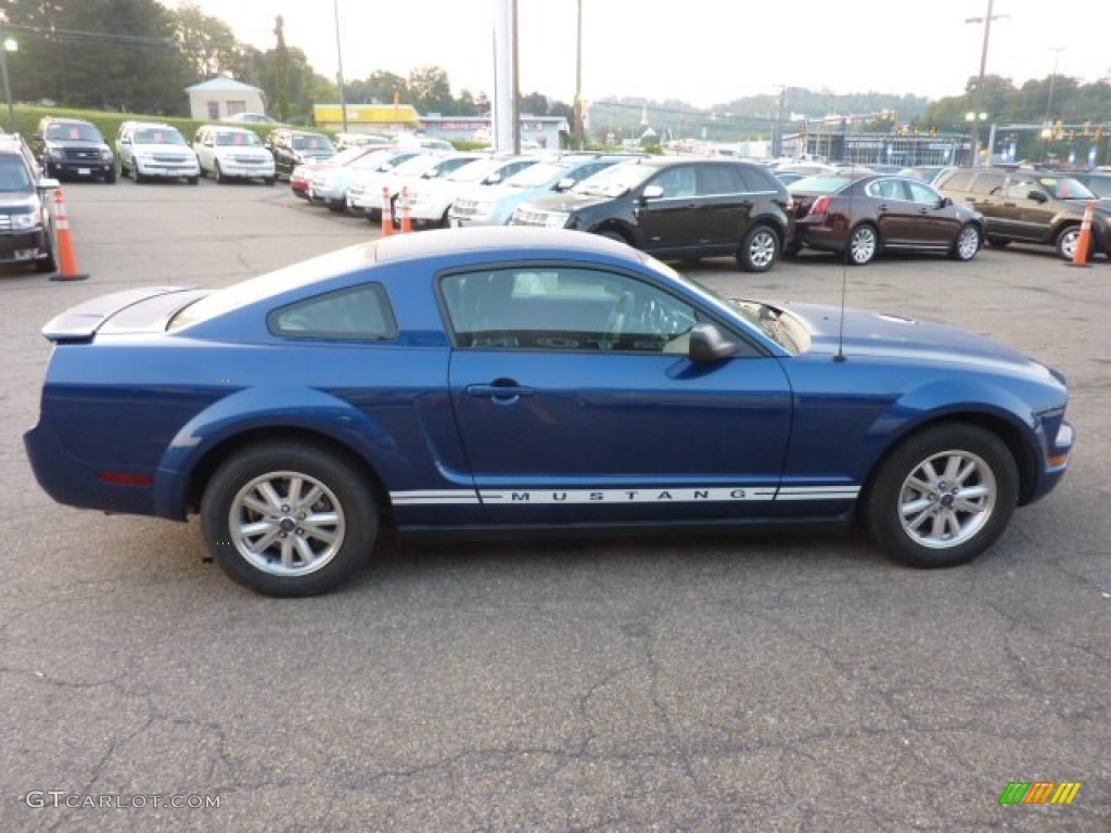 2007 Mustang V6 Deluxe Coupe - Vista Blue Metallic / Dark Charcoal photo #5