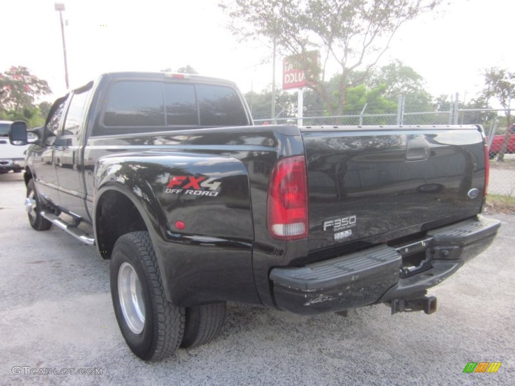 Black 2003 Ford F350 Super Duty Lariat Crew Cab 4x4 Dually Exterior Photo #54072687
