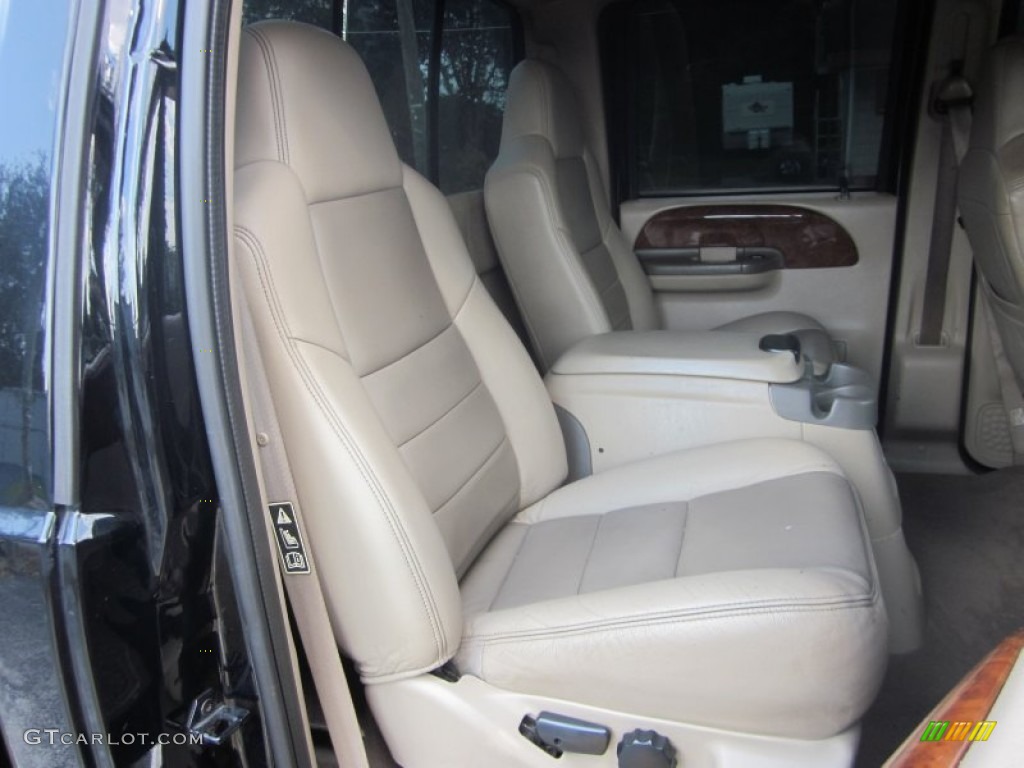 Medium Parchment Interior 2003 Ford F350 Super Duty Lariat Crew Cab 4x4 Dually Photo #54072816
