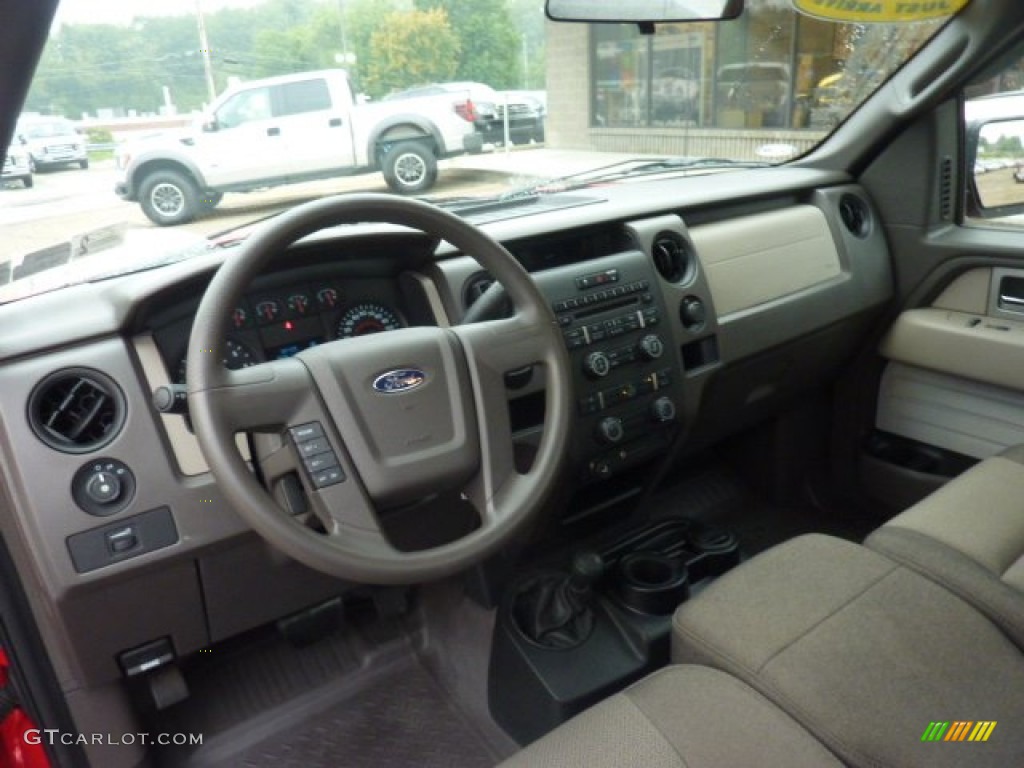 2010 Ford F150 XL Regular Cab 4x4 Medium Stone Dashboard Photo #54073074