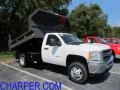 Summit White - Silverado 3500HD Regular Cab 4x4 Chassis Dump Truck Photo No. 1