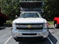 Summit White - Silverado 3500HD Regular Cab 4x4 Chassis Dump Truck Photo No. 6