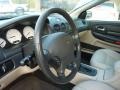 2004 Chrysler 300 Light Taupe/Dark Slate Gray Interior Steering Wheel Photo