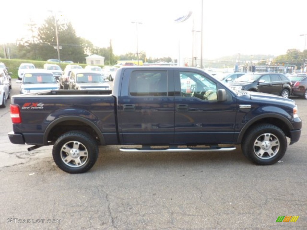 2004 F150 FX4 SuperCrew 4x4 - True Blue Metallic / Black/Medium Flint photo #5