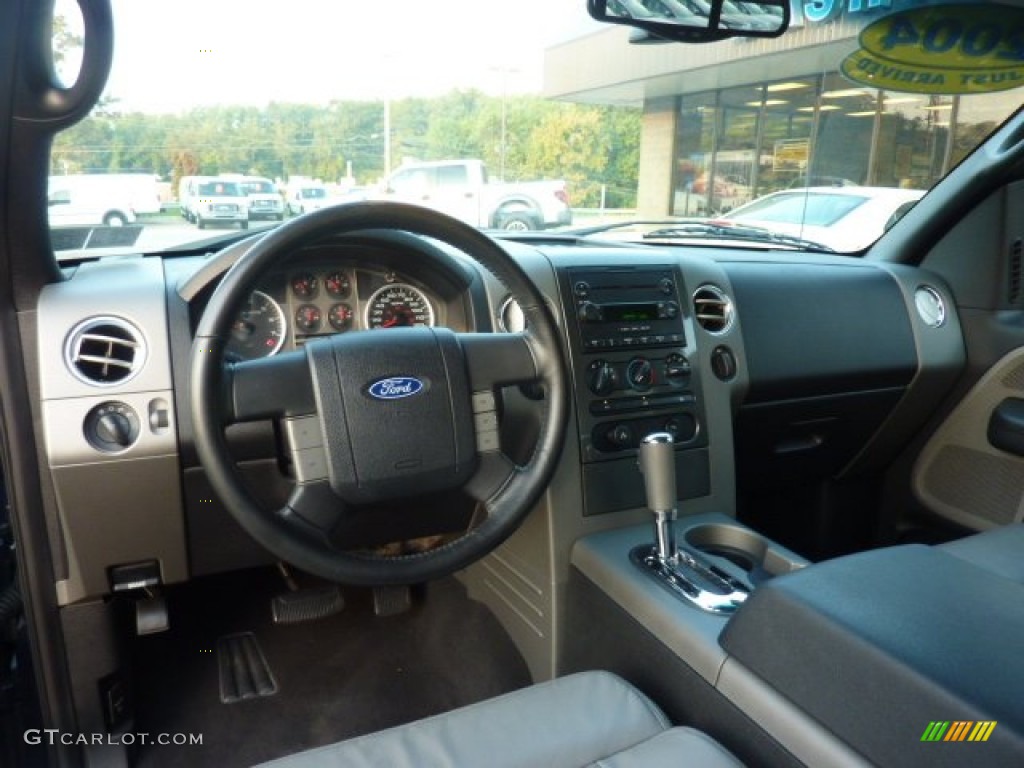 2004 F150 FX4 SuperCrew 4x4 - True Blue Metallic / Black/Medium Flint photo #12