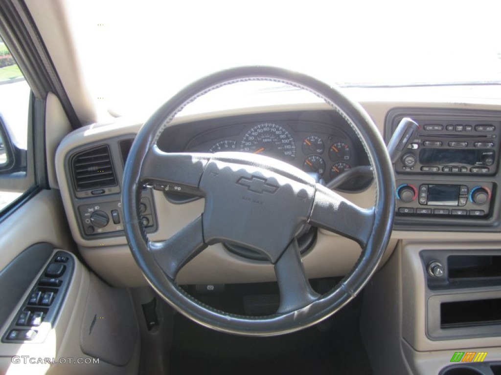 2004 Chevrolet Avalanche 1500 Medium Neutral Beige Steering Wheel Photo #54075135