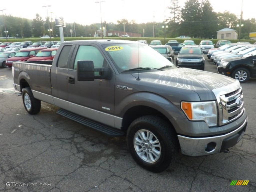 Sterling Grey Metallic 2011 Ford F150 XLT SuperCab 4x4 Exterior Photo #54075576
