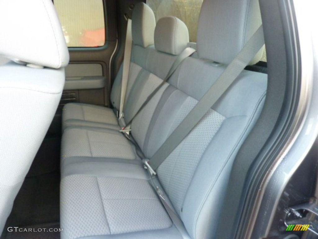 Steel Gray Interior 2011 Ford F150 XLT SuperCab 4x4 Photo #54075621