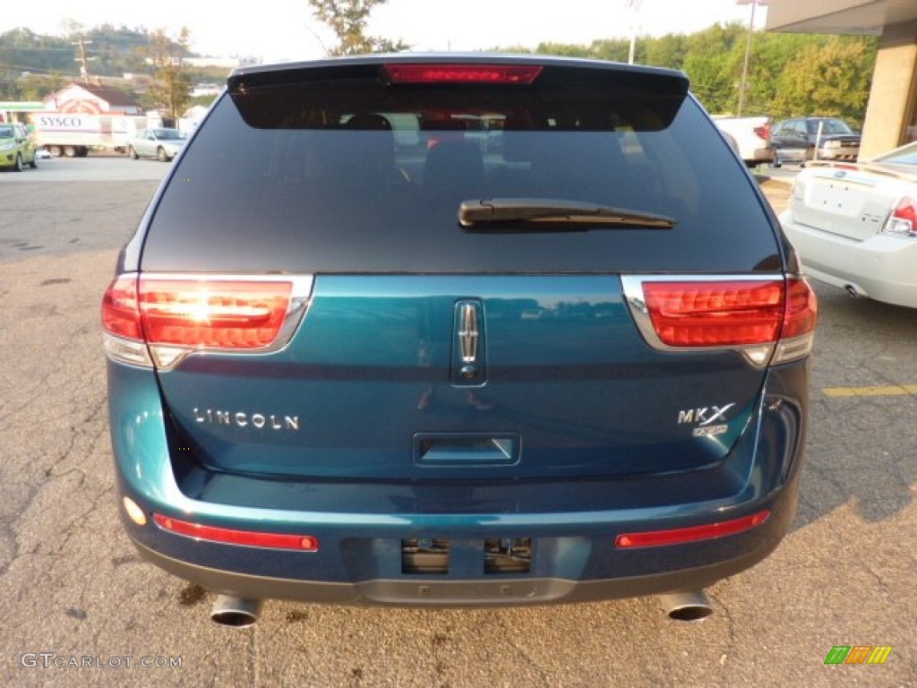 2011 MKX AWD - Mediterranean Blue Metallic / Charcoal Black photo #3