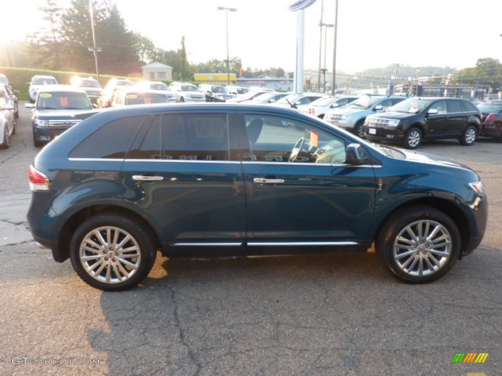 2011 MKX AWD - Mediterranean Blue Metallic / Charcoal Black photo #5