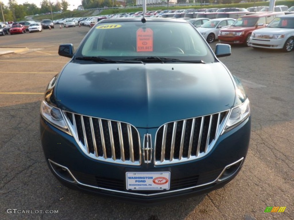 2011 MKX AWD - Mediterranean Blue Metallic / Charcoal Black photo #7