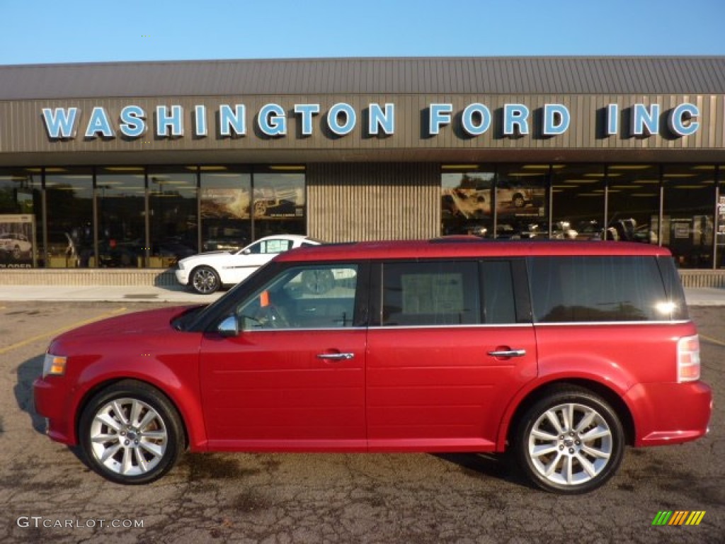 2011 Flex Limited AWD EcoBoost - Red Candy Metallic / Medium Light Stone photo #1