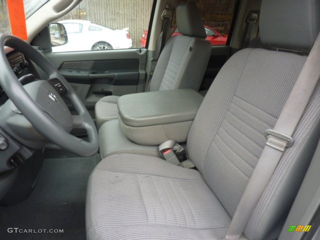 Medium Slate Gray Interior 2008 Dodge Ram 1500 SXT Quad Cab 4x4 Photo #54076656