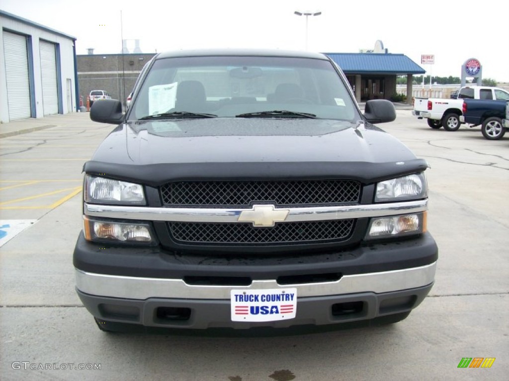 2005 Silverado 1500 LS Crew Cab 4x4 - Black / Dark Charcoal photo #4