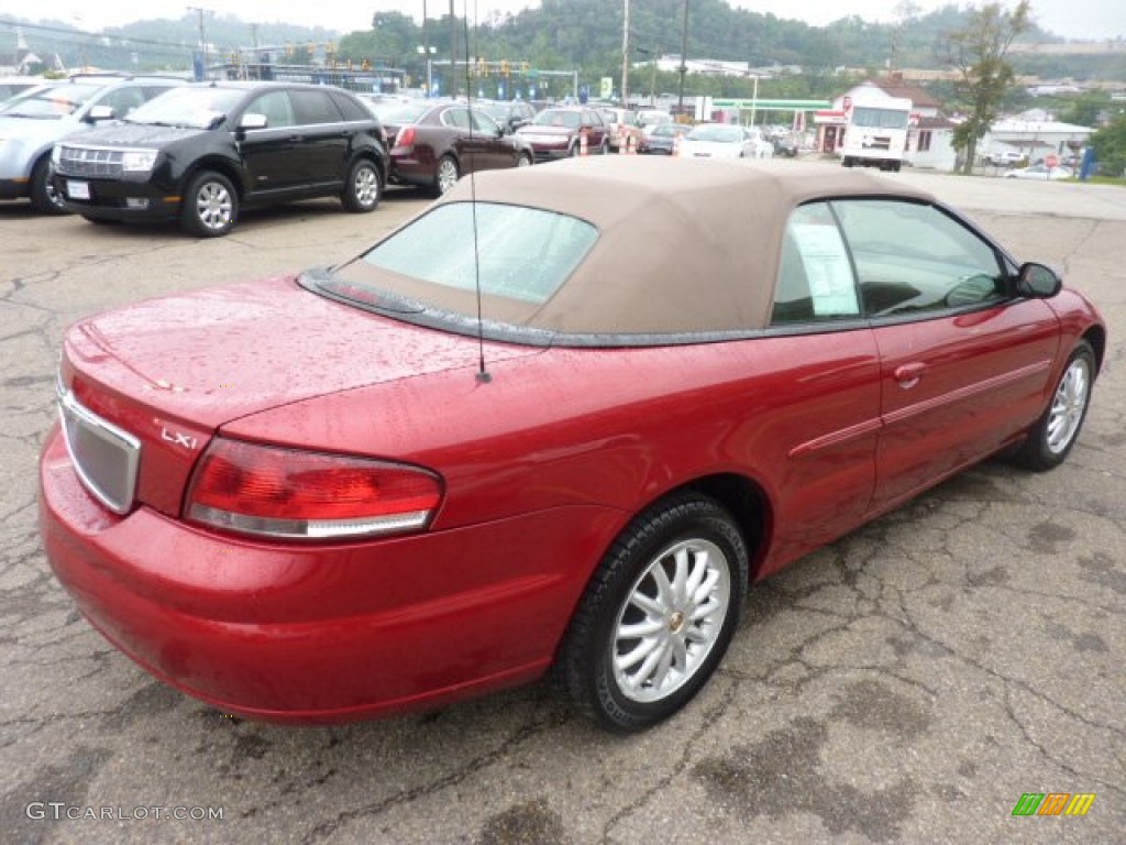 Inferno Red Tinted Pearl 2003 Chrysler Sebring LXi Convertible Exterior Photo #54076767