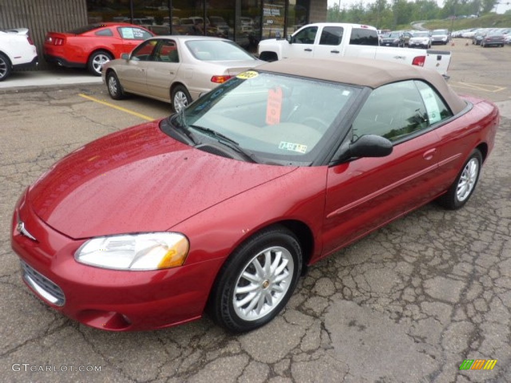 Inferno Red Tinted Pearl 2003 Chrysler Sebring LXi Convertible Exterior Photo #54076803