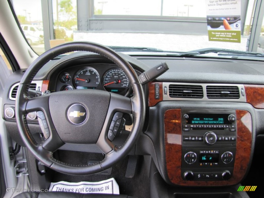 2010 Chevrolet Silverado 1500 LTZ Extended Cab 4x4 Ebony Dashboard Photo #54077730