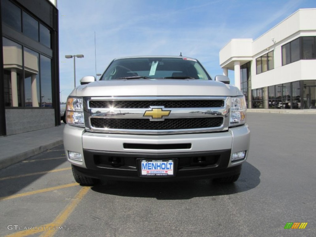 2010 Silverado 1500 LTZ Extended Cab 4x4 - Sheer Silver Metallic / Ebony photo #32