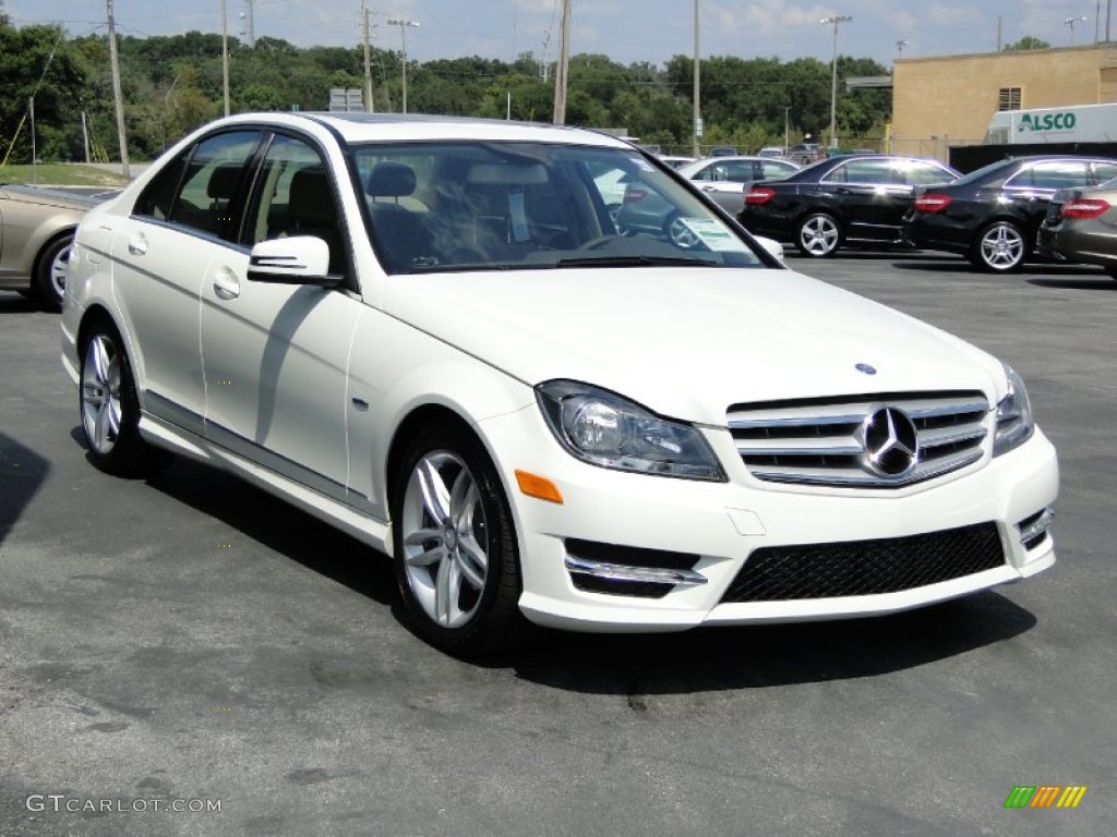 Arctic White 2012 Mercedes-Benz C 250 Sport Exterior Photo #54078105