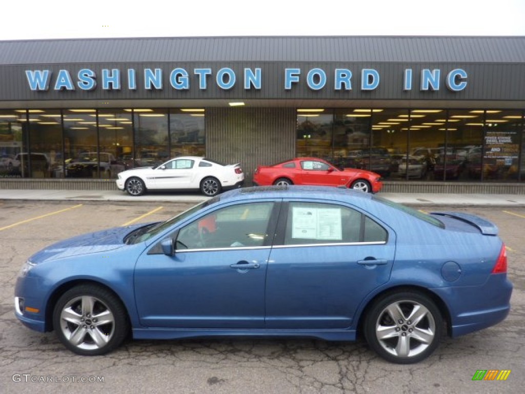 2010 Sport Blue Metallic Ford Fusion Sport Awd 53980951