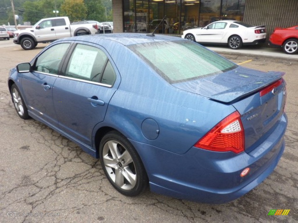 2010 Fusion Sport AWD - Sport Blue Metallic / Charcoal Black/Sport Blue photo #2