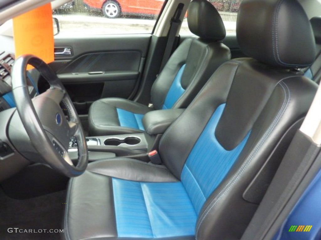 Charcoal Black/Sport Blue Interior 2010 Ford Fusion Sport AWD Photo #54078732