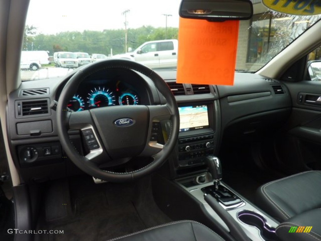 2011 Ford Fusion Sport AWD Charcoal Black Dashboard Photo #54079098