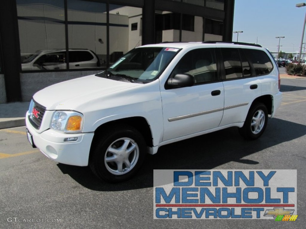 2007 Envoy SLT 4x4 - Summit White / Light Gray photo #1