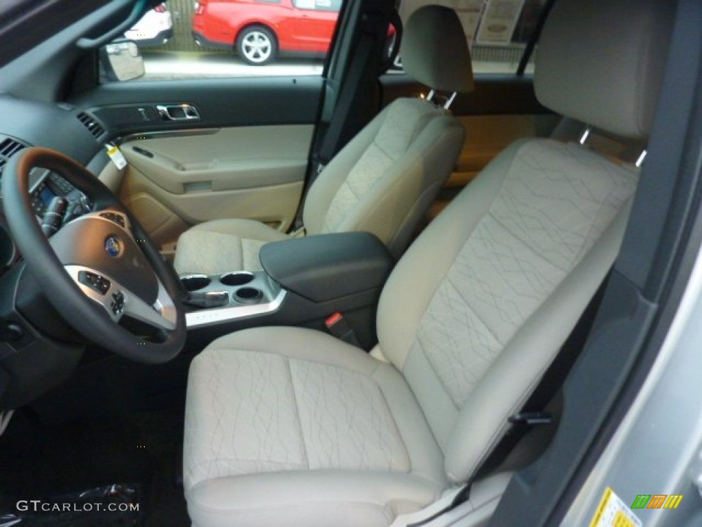 Medium Light Stone Interior 2012 Ford Explorer FWD Photo #54080266