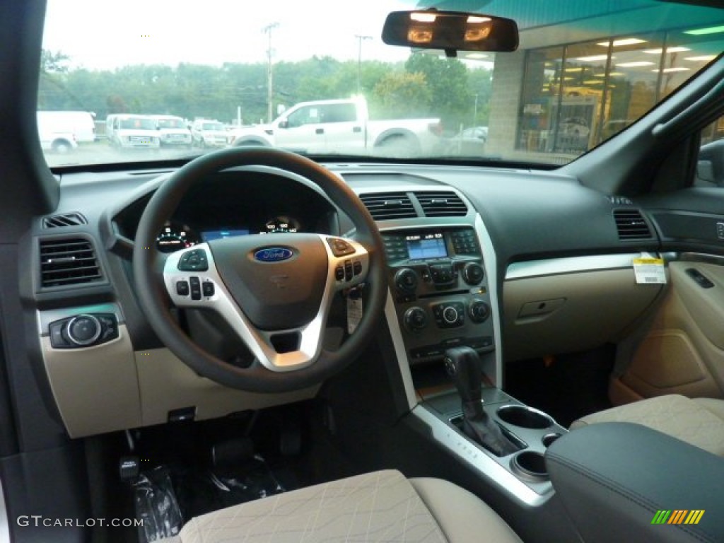 2012 Ford Explorer FWD Medium Light Stone Dashboard Photo #54080289