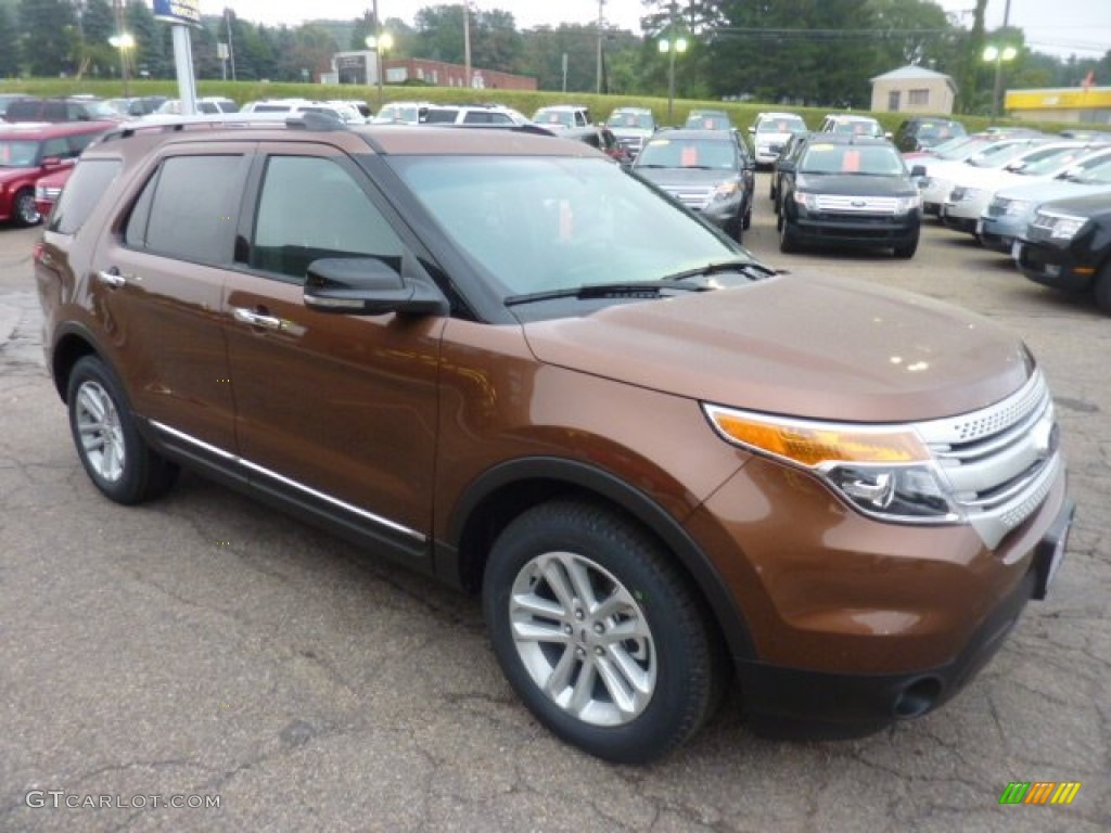 Golden Bronze Metallic 2012 Ford Explorer XLT 4WD Exterior Photo #54080404