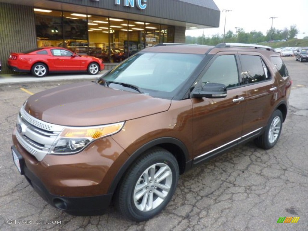 Golden Bronze Metallic 2012 Ford Explorer XLT 4WD Exterior Photo #54080424