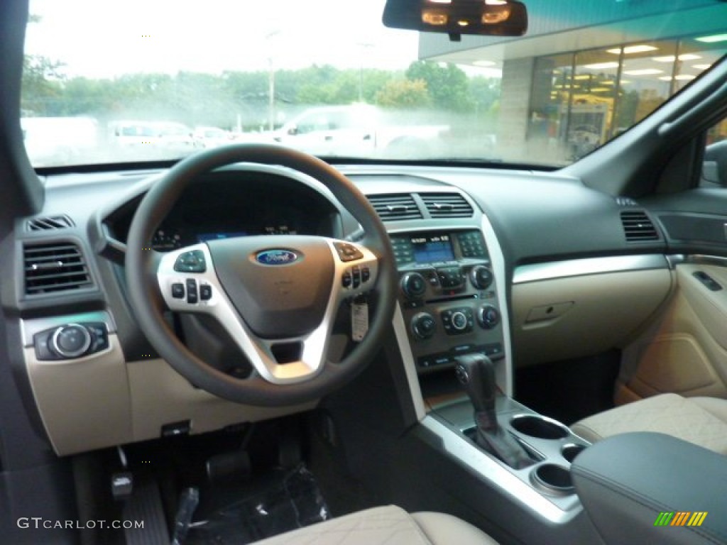 2012 Ford Explorer FWD Medium Light Stone Dashboard Photo #54080625