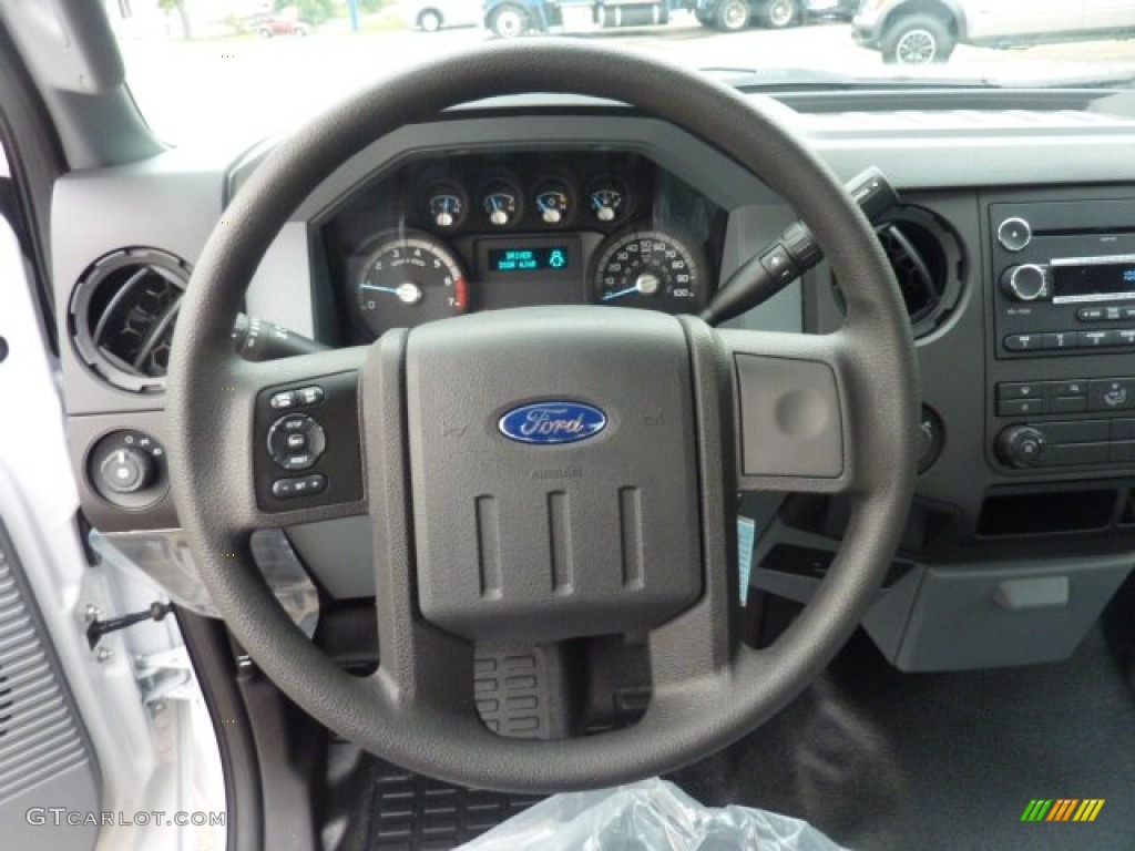 2012 Ford F250 Super Duty XL Regular Cab 4x4 Steel Steering Wheel Photo #54080829