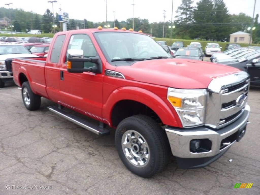 Vermillion Red 2012 Ford F250 Super Duty XLT SuperCab 4x4 Exterior Photo #54080923