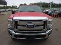 2012 Vermillion Red Ford F250 Super Duty XLT SuperCab 4x4  photo #7