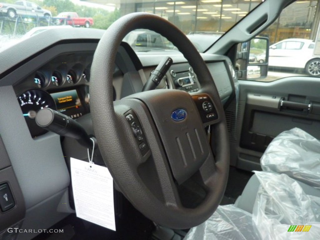 2012 Ford F250 Super Duty XLT SuperCab 4x4 Steel Steering Wheel Photo #54081034