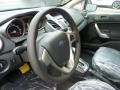 Charcoal Black 2012 Ford Fiesta SE Sedan Steering Wheel