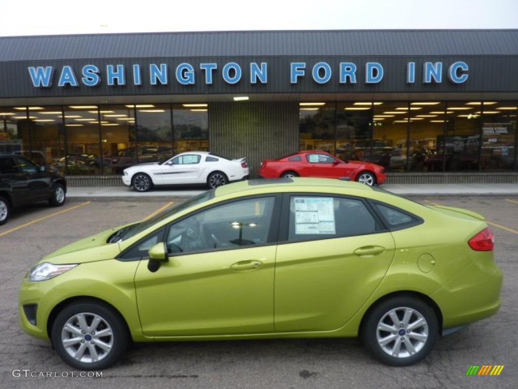 Lime Squeeze Metallic Ford Fiesta