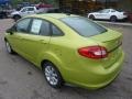 2012 Lime Squeeze Metallic Ford Fiesta SE Sedan  photo #2