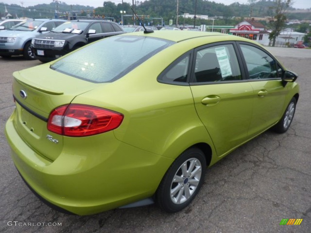 Lime Squeeze Metallic 2012 Ford Fiesta SE Sedan Exterior Photo #54081438