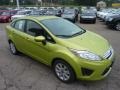 Lime Squeeze Metallic 2012 Ford Fiesta SE Sedan Exterior