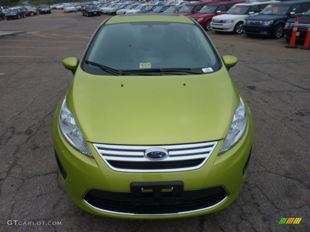 Lime Squeeze Metallic 2012 Ford Fiesta SE Sedan Exterior Photo #54081459