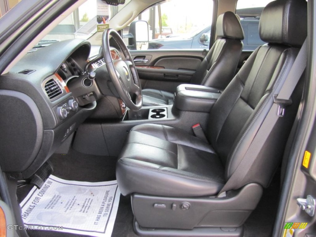 Ebony Interior 2007 Chevrolet Silverado 3500HD LTZ Crew Cab 4x4 Dually Photo #54081507