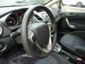 Charcoal Black/Blue Steering Wheel Photo for 2012 Ford Fiesta #54081525