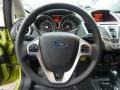 Charcoal Black/Blue 2012 Ford Fiesta SE Sedan Steering Wheel