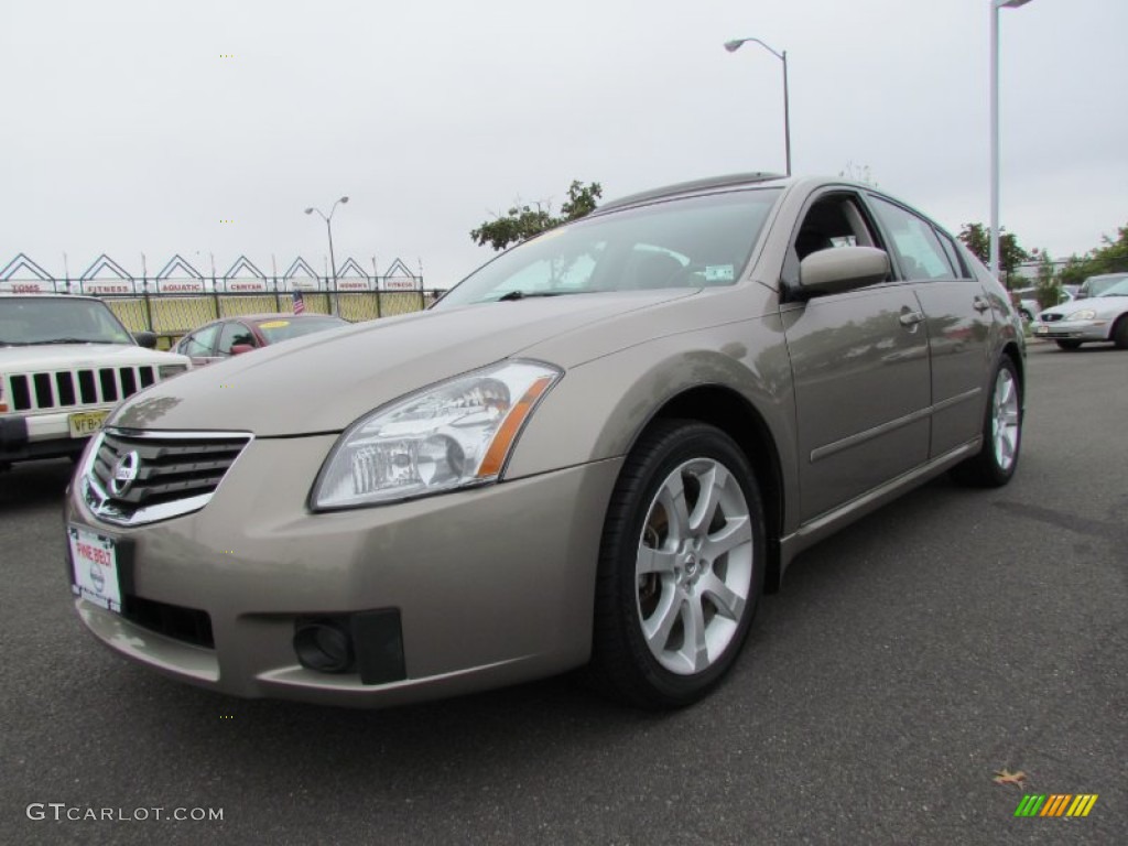 2008 Maxima 3.5 SE - Pebble Beach Metallic / Charcoal Black photo #1