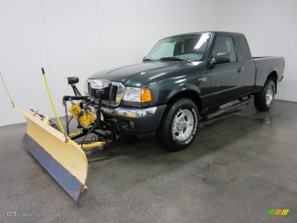 2005 Ranger XLT SuperCab 4x4 - Dark Green Satin Metallic / Medium Dark Flint photo #1