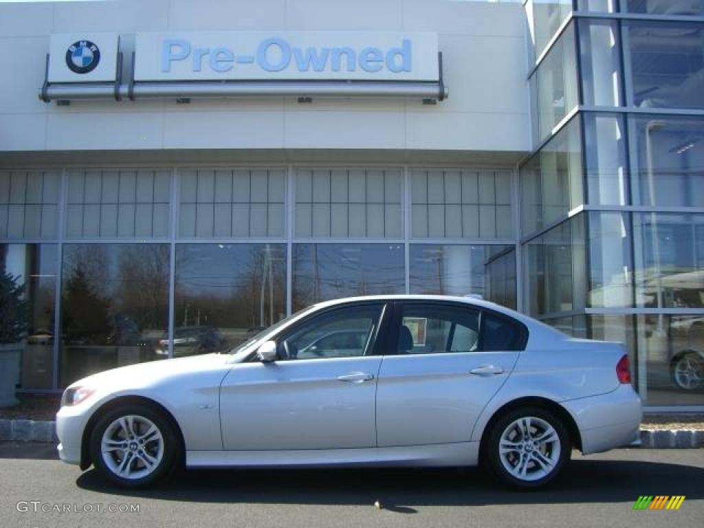 2008 3 Series 328i Sedan - Titanium Silver Metallic / Black photo #3