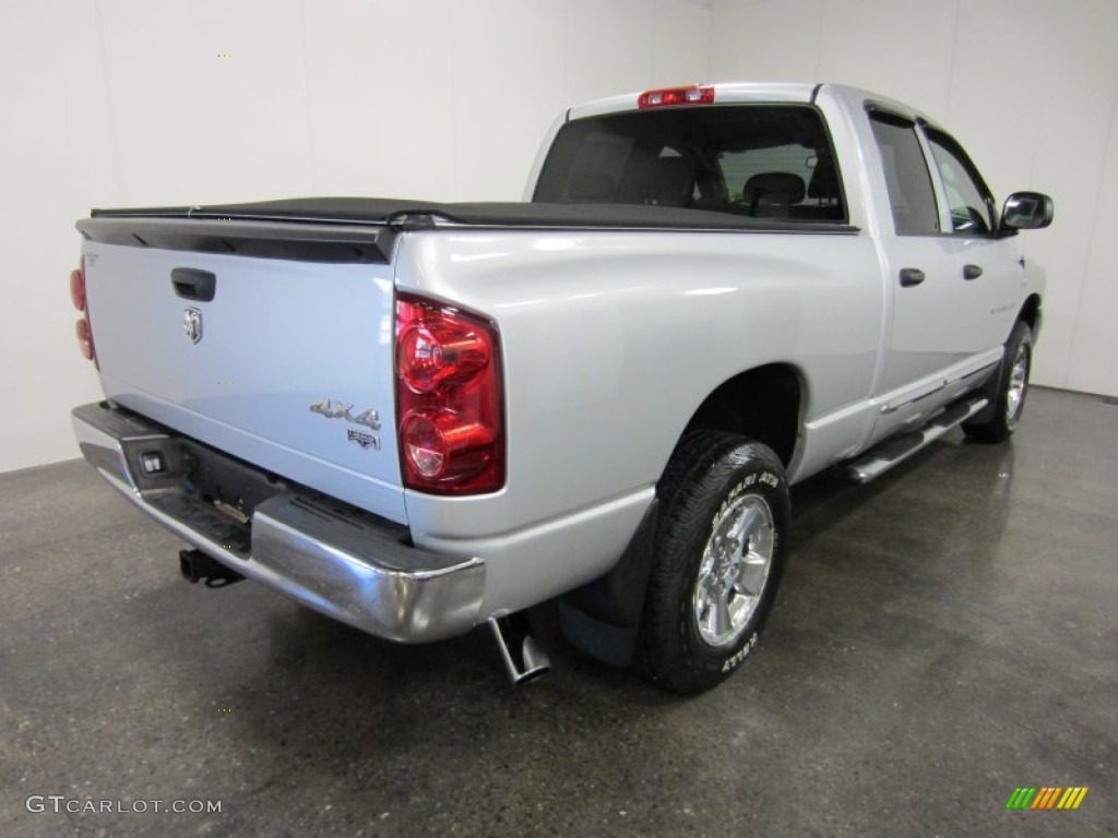 2007 Ram 1500 Laramie Quad Cab 4x4 - Bright Silver Metallic / Medium Slate Gray photo #11